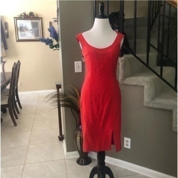 Escada Slit Dress Size 34 
Fits like a small 
Good condition 
No flaws - Picture 1 of 8